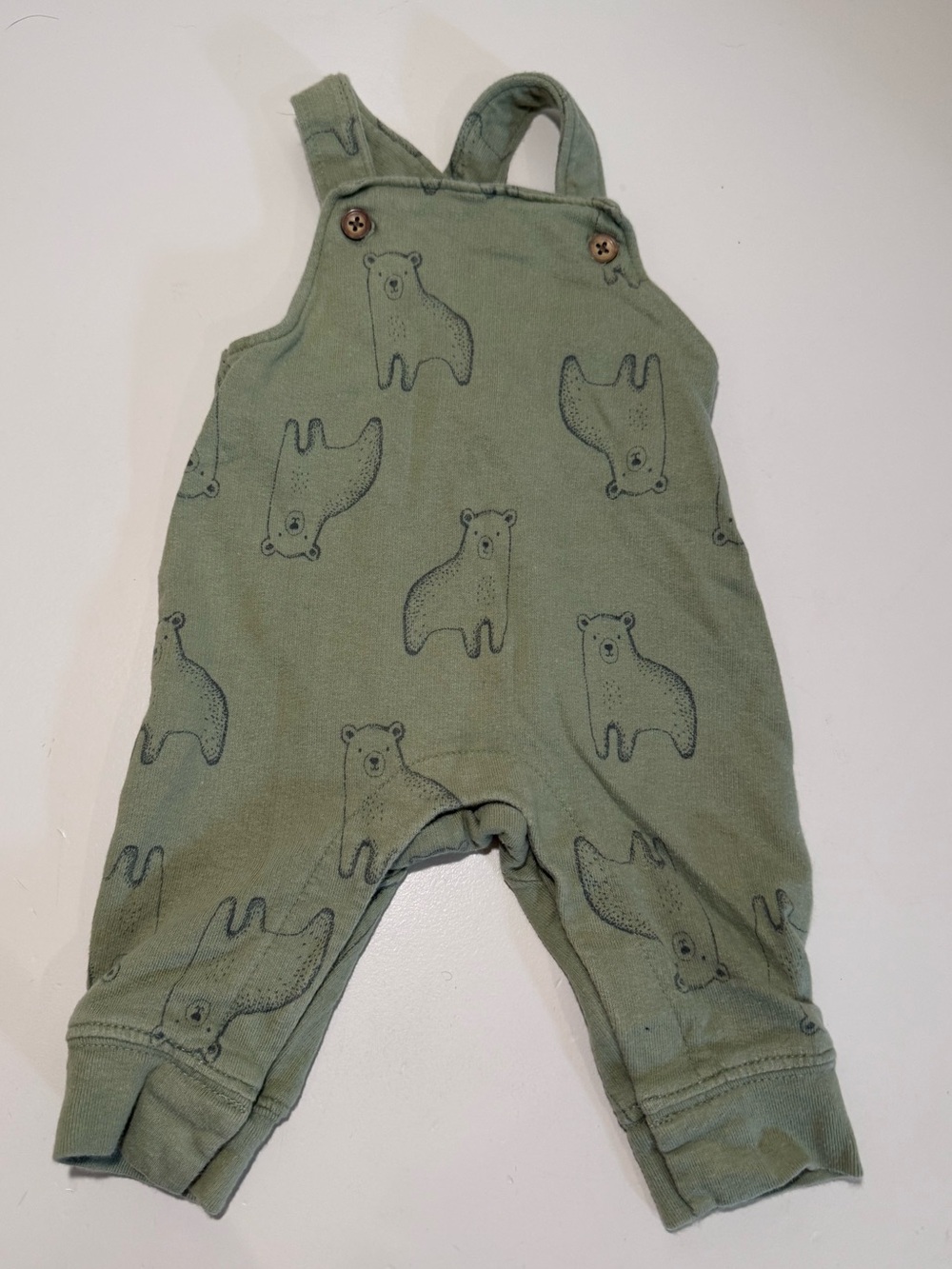 Carter’s Polar Bear Overalls 0–3M | Baby Bear